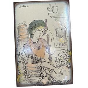 Sadon Cres F. Bertoni 78 Ivory Cinderella Tile 8" X 12" Made In Italy